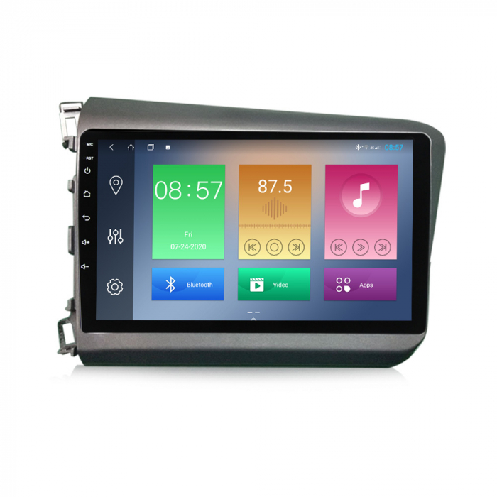 Navigatie dedicata Honda Civic 2012-2015, 4GB RAM 64GB ROM, Octacore, Android 14, Display QLED 1K 9", Carplay&Android Auto, SIM 4G, Ventilator Activ - Copie [3]