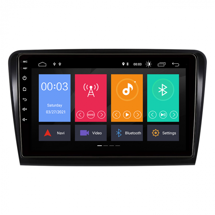 Navigatie dedicata Skoda Superb 2 2008-2015, 4GB RAM 64GB ROM, Octacore, Android 13, Display QLED 9", DSP, Carplay, Android Auto, Internet, Youtube, Waze, WIFI, Bluetooth [5]
