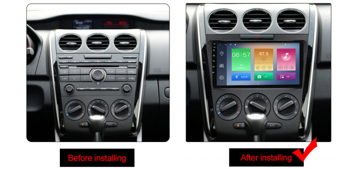 Navigatie Mazda CX7 2008-2015 , NAVI-IT, 9 Inch, 2GB RAM 32GB ROM, Android 9.1, WiFi, Bluetooth, Magazin Play, Camera Marsarier [2]
