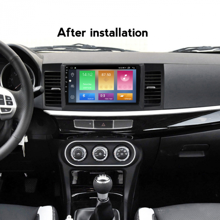 Navigatie dedicata Mitsubishi Lancer 2007-2012, 4GB RAM 64GB ROM, Octacore, Android 13, Display QLED 10.1", DSP, Carplay, Android Auto, Internet, Youtube, Waze, WIFI, Bluetooth [5]