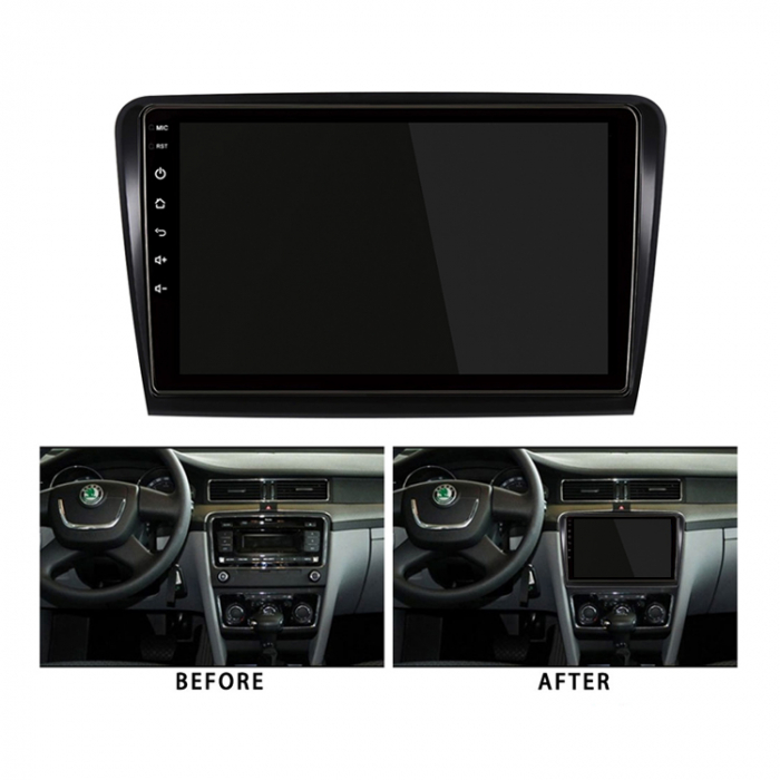 (Resigilata) Navigatie dedicata Skoda Superb 2 2008-2015, 2 GB RAM, 32 GB ROM, Android 13, Ecran 10 inch, Procesor Quad Core, Aplicatii, Internet, Waze, Bluetooth, WI-FI [2]