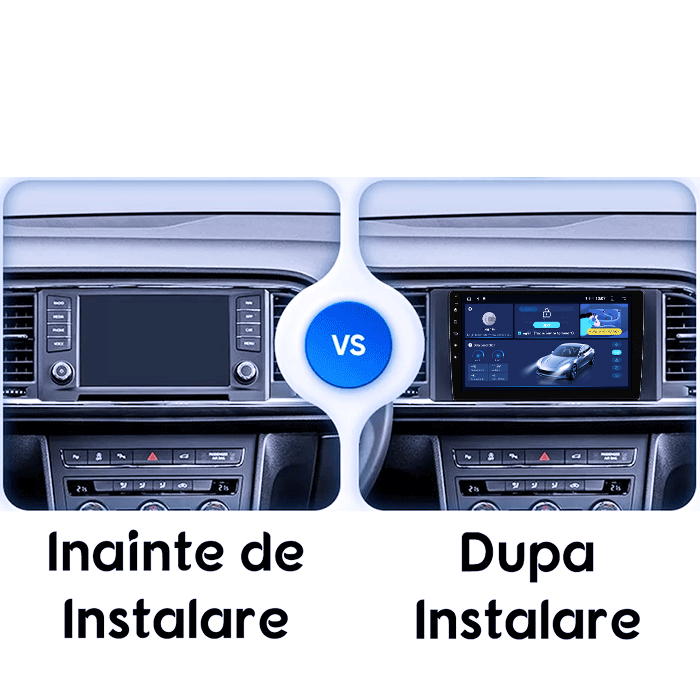 (Resigilata) Navigatie dedicata Ateca 2016-2022, 2GB RAM 32GB ROM, Quad Core, Display 9" IPS Full HD, Carplay&Android Auto, Android 14, Suport camere AHD [3]