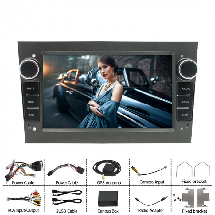 Navigatie dedicata Opel Antara, Astra H, Corsa, Meriva, Vectra, Vivaro, Zafira B, 4GB RAM 64GB ROM, Quadcore, Android 12, Display IPS 7", DSP, Carplay&Android Auto, Suport camere AHD [4]