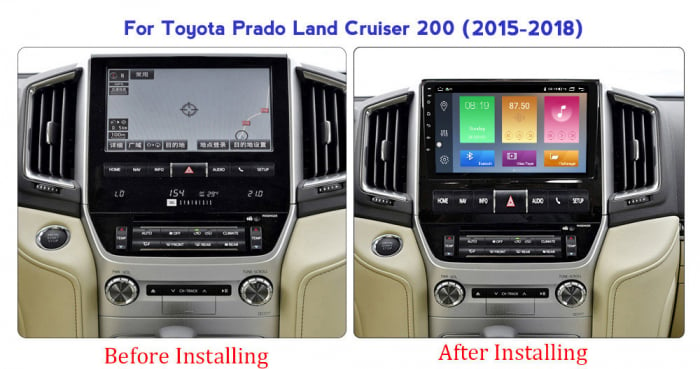 Navigatie Toyota Land Cruiser 2016, NAVI-IT, 9 Inch, 2GB RAM 32GB ROM, Android 9.1 , WiFi, Bluetooth, Magazin Play, Camera Marsarier [2]