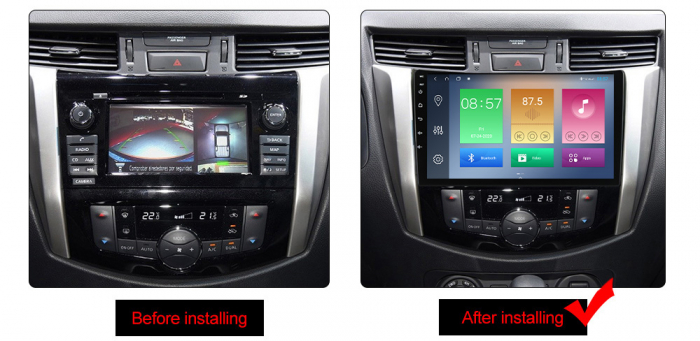 Navigatie dedicata Nissan Navara 2011-2016, 4GB RAM 64GB ROM, Octacore, Android 13, Display QLED 9", DSP, Carplay, Android Auto, Internet, Youtube, Waze, WIFI, Bluetooth [3]