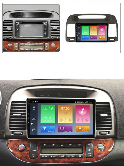 Navigatie dedicata Toyota Camry 5 (2001-2006), 4GB RAM 64GB ROM, Octacore, Android 13, Display QLED 9", DSP, Carplay, Android Auto, Internet, Youtube, Waze, WIFI, Bluetooth [5]