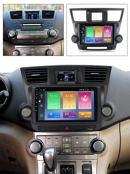 Navigatie Toyota HIghlander 2 (2007-2014), NAVI-IT, 9 Inch, 4GB RAM 64GB ROM, IPS, DSP, RDS, 4G, Android 10 , WiFi, Bluetooth, Magazin Play, Camera Marsarier [7]