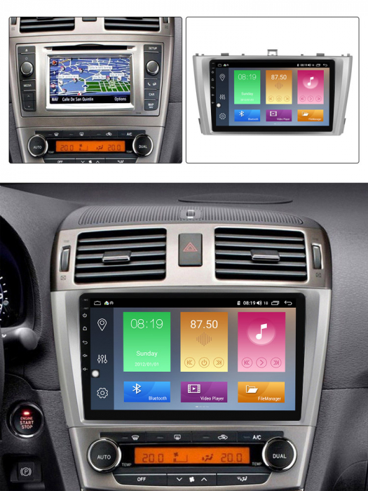 Navigatie Toyota Avensis 2011-2015, NAVI-IT, 9 Inch, 2GB RAM 32GB ROM, Android 9.1 , WiFi, Bluetooth, Magazin Play, Camera Marsarier [5]