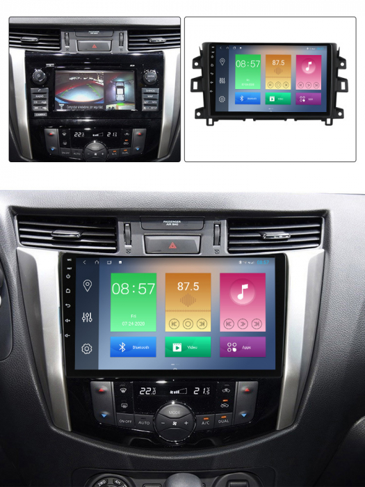 Navigatie dedicata Nissan Navara 2011-2016, 4GB RAM 64GB ROM, Octacore, Android 13, Display QLED 9", DSP, Carplay, Android Auto, Internet, Youtube, Waze, WIFI, Bluetooth [5]