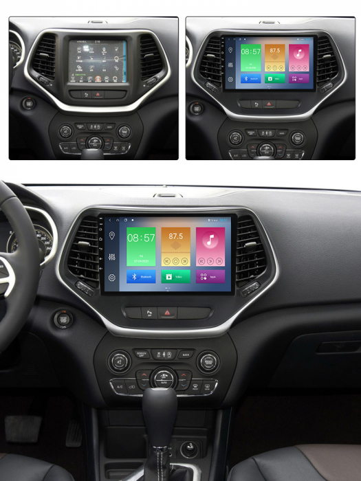 Navigatie dedicata Jeep Grand Cherokee 2014-2018, 4GB RAM 64GB ROM, Octacore, Android 13, Display QLED 10.25", DSP, Carplay, Android Auto, Internet, Youtube, Waze, WIFI, Bluetooth [5]