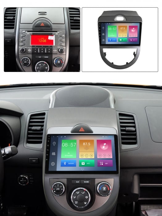 (Resigilata) Navigatie dedicata Kia Soul 2008-2011, 2GB RAM 32GB ROM, Quad Core, Display 9" IPS Full HD, Carplay, Android 13, Bluetooth, Magazin Play, Suport camere AHD [5]
