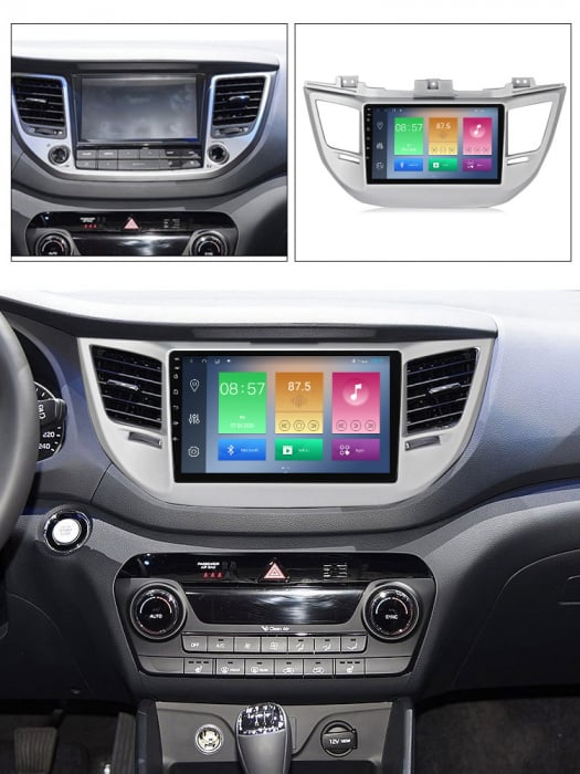 Navigatie dedicata Hyundai Tucson, IX35 2014-2018, 4GB RAM 64GB ROM, Octacore, Android 13, Display QLED 9", DSP, Carplay, Android Auto, Internet, Youtube, Waze, WIFI, Bluetooth [6]
