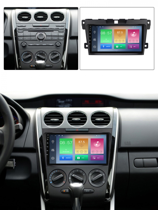 Navigatie dedicata Mazda CX7 2008-2015, 4GB RAM 64GB ROM, Octacore, Android 13, Display QLED 9", DSP, Carplay, Android Auto, Internet, Youtube, Waze, WIFI, Bluetooth [6]