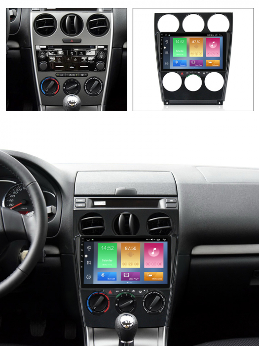 Navigatie dedicata Mazda 6 2002-2008, 4GB RAM 64GB ROM, Octacore, Android 13, Display QLED 9", DSP, Carplay, Android Auto, Internet, Youtube, Waze, WIFI, Bluetooth [5]
