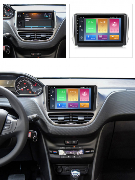Navigatie dedicata Peugeot 208, 4GB RAM 32GB ROM, Octacore, Android 13, Display QLED 10.1", DSP, Carplay, Android Auto, Internet, Youtube, Waze, WIFI, Bluetooth - [7]
