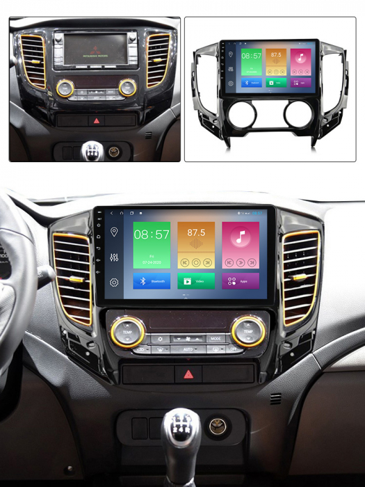 Navigatie Mitsubishi Pajero Sport, NAVI-IT, 9 Inch, 2GB RAM 32GB ROM, Android 9.1, WiFi, Bluetooth, Magazin Play, Camera Marsarier [5]