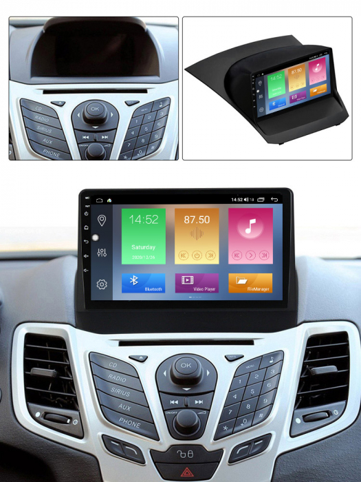 Navigatie Ford Fiesta 2008-2019, NAVI-IT, 9 Inch, 4GB RAM 64GB ROM, IPS, DSP, RDS, 4G, Android 10 , WiFi, Bluetooth, Magazin Play, Camera Marsarier [4]