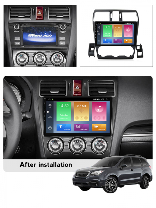 Navigatie dedicata Subaru Forester 2015-2017, 9 Inch, 4GB RAM 64GB ROM, Octacore, QLED, DSP, RDS, 4G, Android 13, WI-FI, Bluetooth, Magazin Play [8]