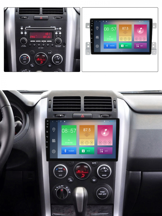 Navigatie Suzuki Grand Vitara 2005-2015, NAVI-IT, 9 Inch, 2GB RAM 32GB ROM, Android 9.1, WiFi, Bluetooth, Magazin Play, Camera Marsarier [5]
