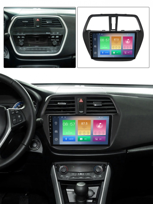 Navigatie Suzuki SX4 2014 S Cross, NAVI-IT, 9 Inch, 2GB RAM 32GB ROM, Android 9.1, WiFi, Bluetooth, Magazin Play, Camera Marsarier [4]