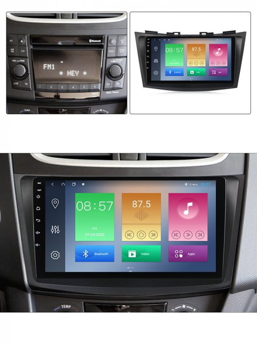 Navigatie dedicata Suzuki Swift 2013-2016, 9", 4GB RAM 32 GB ROM, QLED, Octacore, DSP, RDS, 4G, Android 13, WI-FI, Bluetooth, Magazin Play [6]