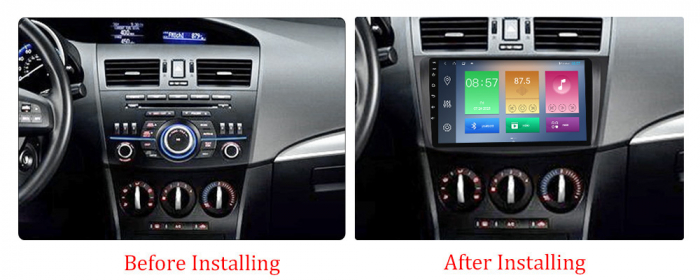 Navigatie dedicata Mazda 3 2013-2016, 4GB RAM 64GB ROM, Octacore, Android 13, Display QLED 9", DSP, Carplay, Android Auto, Internet, Youtube, Waze, WIFI, Bluetooth [3]