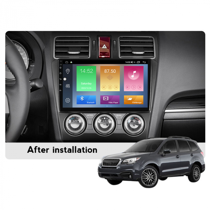 Navigatie dedicata Subaru Forester 2015-2017, 9 Inch, 4GB RAM 64GB ROM, Android 13, WI-FI, Bluetooth, Magazin Play, Camera Marsarier [7]