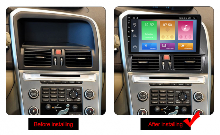 (Resigilata) Navigatie dedicata Volvo XC60 2014-2018, 2GB RAM 32GB ROM, Quad Core, Display 9" IPS Full HD, Carplay, Android 13, Bluetooth, Magazin Play, Suport camere AHD [6]