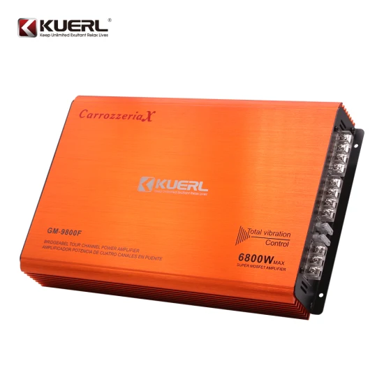 Amplificator Auto GM-9800F, clasa AB 1999-2009, 4 canale, 4 ohm, 4*60 Watts, 12V, 10HZ-30KHZ [1]
