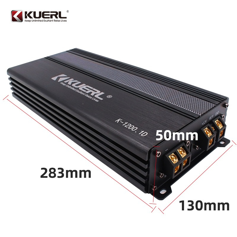 Amplificator Auto K-1200 1D, clasa AB  4 canale, 12V, DC 12V, 17HZ-180KHZ, 90dB [2]