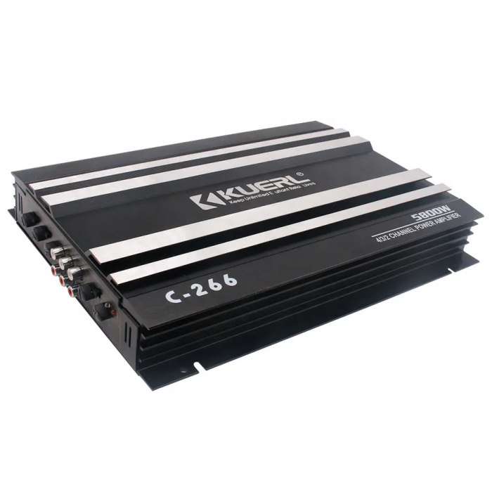 Amplificator Auto K-266, clasa AB, 4 canale, 100W*4, 5800W, 12V, 91 - 100dB [3]