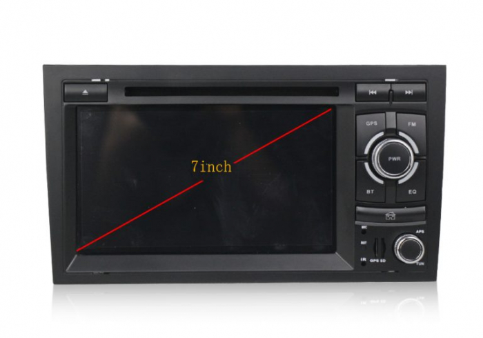 Navigatie auto dedicata Audi A4 (B6, B7) 2002-2008, Android 10 cu DVD + Cadou Card GPS 8Gb [7]