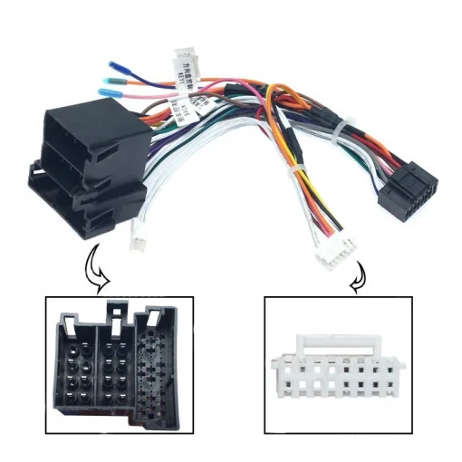 Cablu ISO si canbus Raise pentru conectare navigatie cu android la masini Seat Ibiza 2002 - 2009 [2]