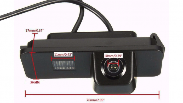 Cameră auto dedicată, NAVIT-IT pentru VW Ahd 4-6-8GB RAM pe lampa iluminat, 130 / 170 grade [4]