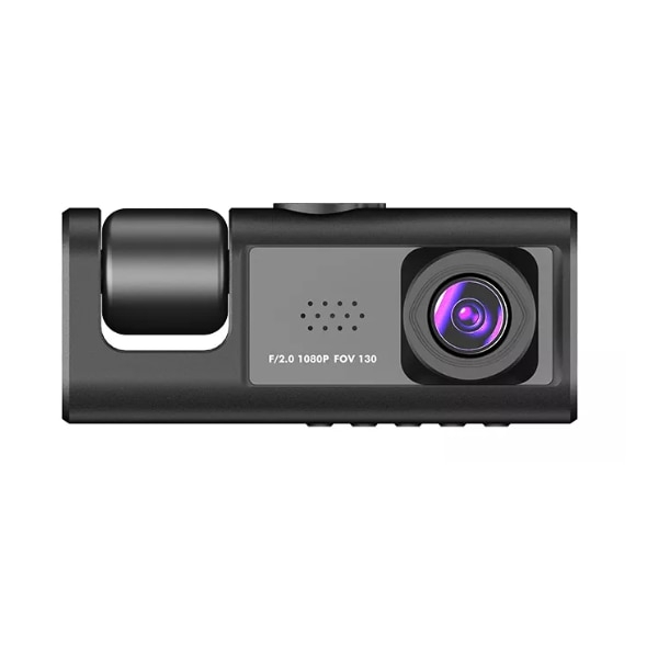 Camera auto DVR, camera frontala + interior + marsarier, ecran de 2 inch IPS HD, inregistrare sunet, detectare de miscare [2]