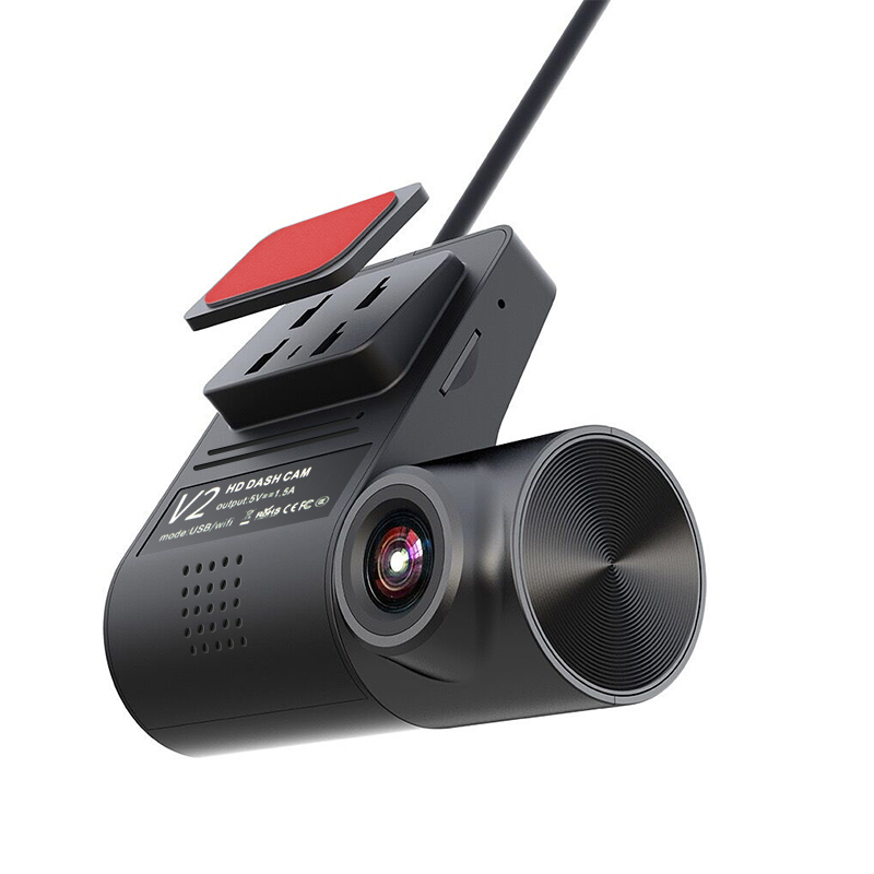 Camera auto DVR pentru sisteme android, unghi de vizualizare de 170 grade, 1080p, G-sensor, Wi-Fi, Negru [3]