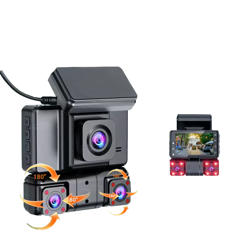 Camera Filmare Trafic 2.5K+1K+1K+1K cu Infrared, Filmare Fata-Spate-Stanga-Dreapta, Wi-Fi, Aplicatie, TF Card [6]