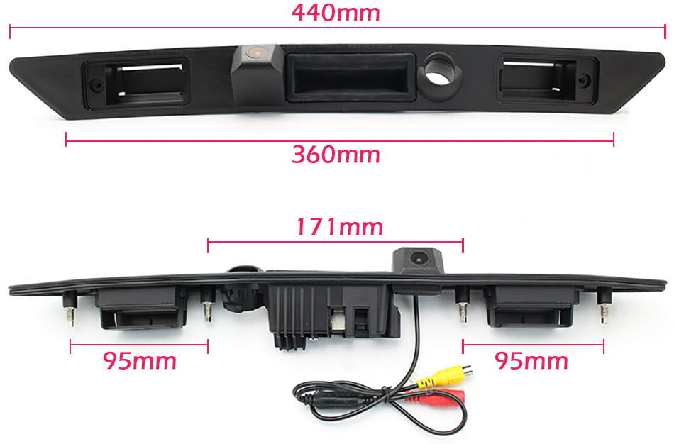 Camera marsarier dedicata NAVI-IT compatibila cu Audi A3, A4, A6, A8 Q7 pentru sisteme android, rezolutie 1280*720 AHD, unghi de vizualizare de 170 grade [5]