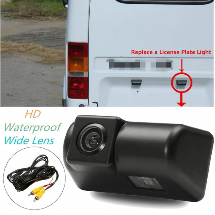 Camera marsarier NAVI-IT, compatibil cu Ford Transit Connect, functie nightvision, rezistent la apa, unghi 120 grade [3]