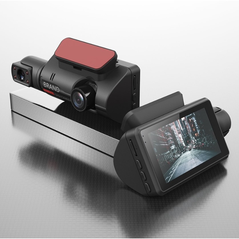 Camera video auto Full HD, DVR A68, 3 inch IPS, 2 cam, 5MP, Negru [3]
