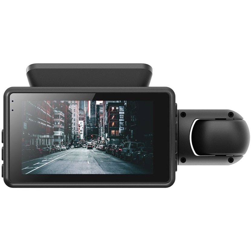Camera video auto Full HD, DVR A68, 3 inch IPS, 2 cam, 5MP, Negru [2]