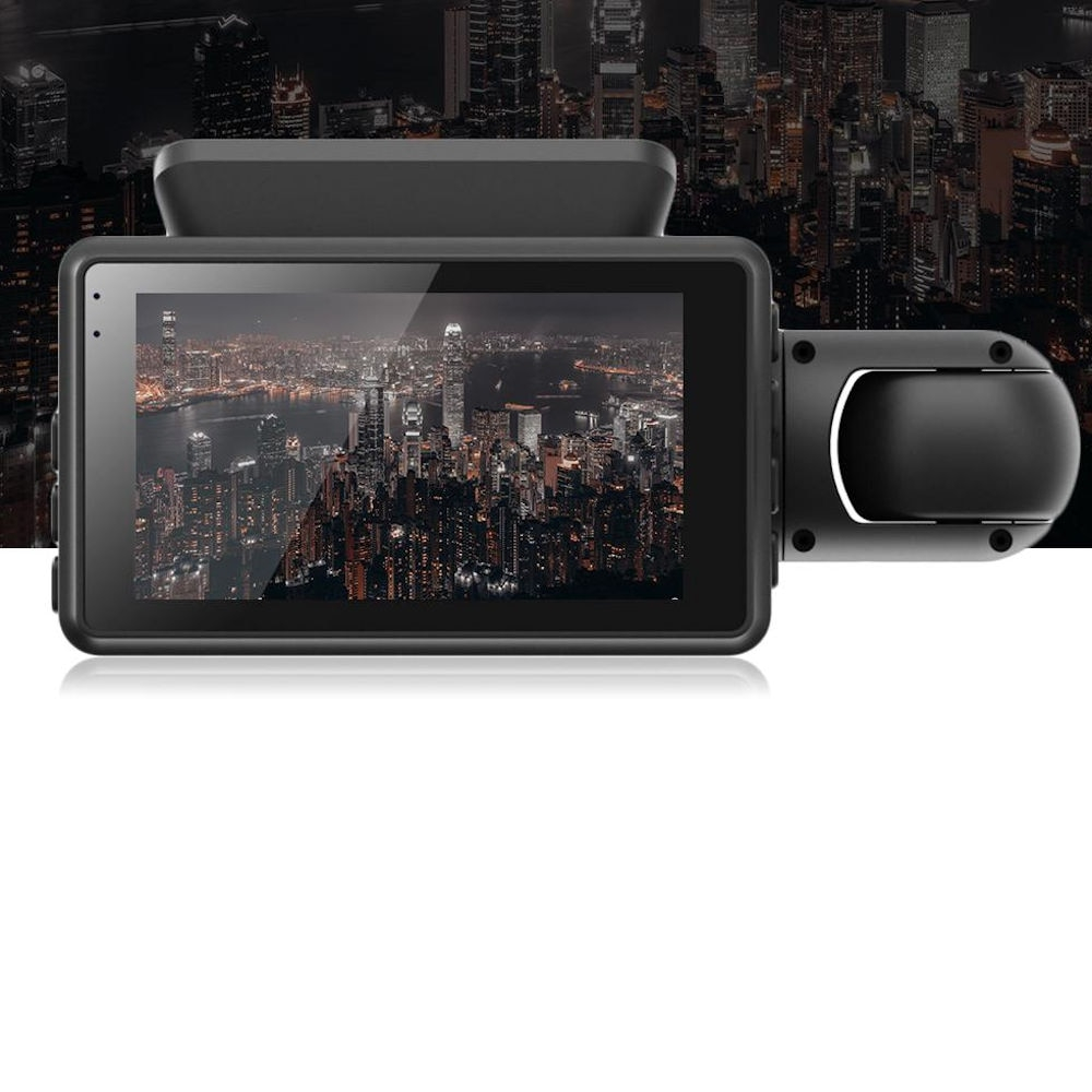 Camera video auto Full HD, DVR A68, 3 inch IPS, 2 cam, 5MP, Negru [4]