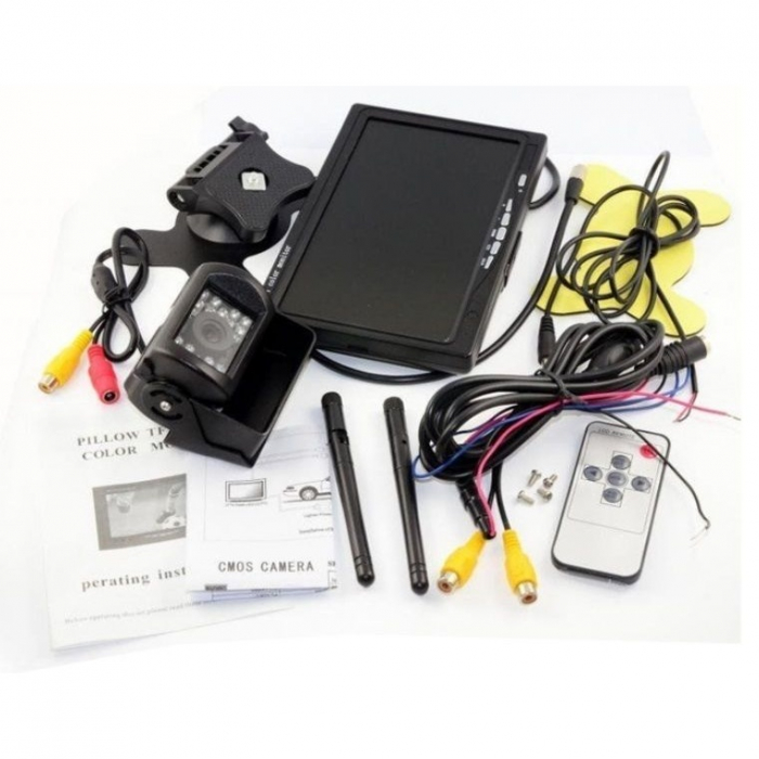 Camera video marsarier si monitor de 7inch pentru autoutilitare / masini, wireless NAVI-IT, rezistenta la apa si praf - Universal [5]