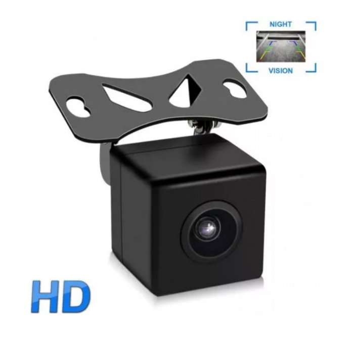 Camera video marsarier unghi 170, patrata, HD, reglabila manual NAVI-IT, rezistenta la apa si praf - Universal [2]