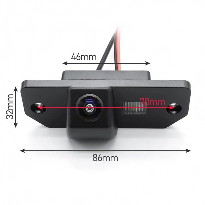 Camere marsarier NAVI-IT, compatibil cu Ford Focus 2 sedan, C-Max, dedicata pe lampa iluminat numar [2]