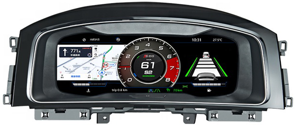Ceas electronic digital Volkswagen Golf 7/7.5 2013-2019, 12.3 INCH, Rezolutie 1920*1080, Sistem de operare LINUX [4]
