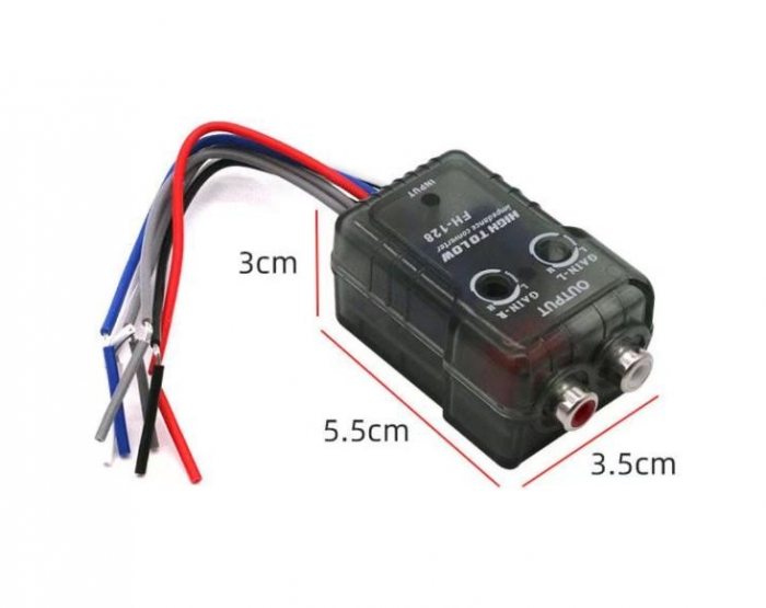 Convertor de impedanta Audio K-X9, High to Low, cu functie de control REM [2]