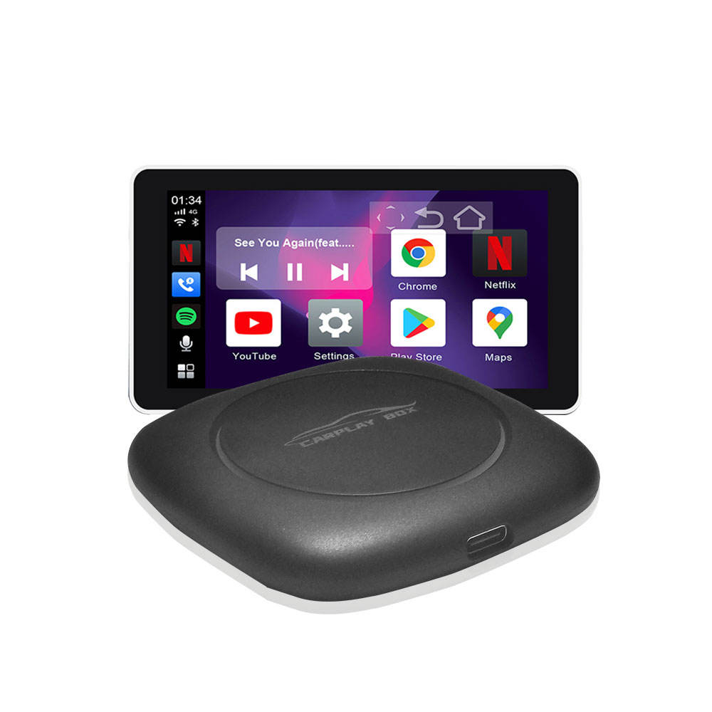 MODUL adaptor Carplay, 4+64GB, wireless, +slot SIM 4G, CarPlay&Android Auto Netflix, Youtube compatibil cu autoturisme cu Carplay/AndroidAuto din fabrica [1]