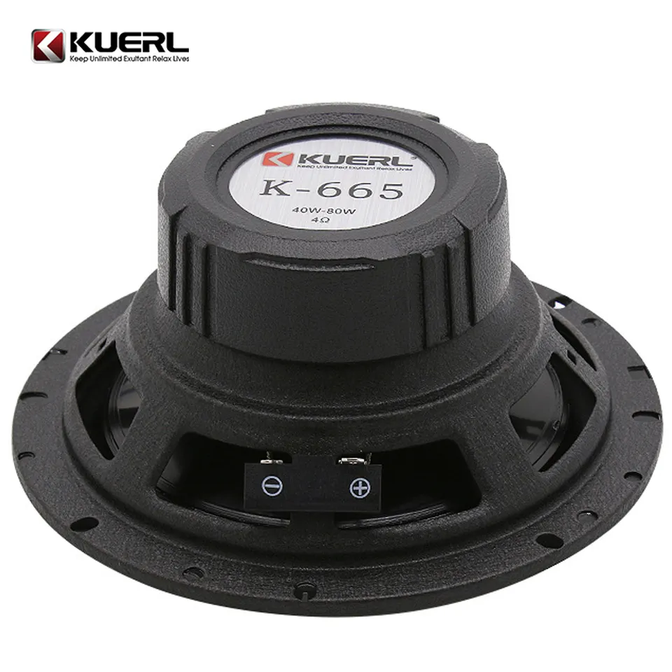 Set difuzoare componente de 6.5 inch K-665, frecventa de 40HZ-22KHZ, 92db, RMS 120W, Neagra [5]