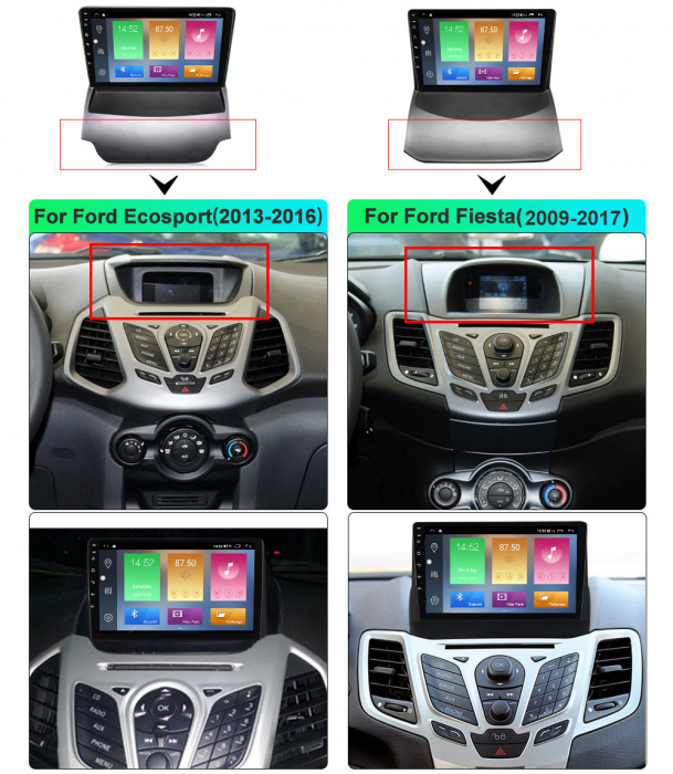 Navigatie Ford Fiesta 2008-2019, NAVI-IT, 9 Inch, 4GB RAM 64GB ROM, IPS, DSP, RDS, 4G, Android 10 , WiFi, Bluetooth, Magazin Play, Camera Marsarier [6]